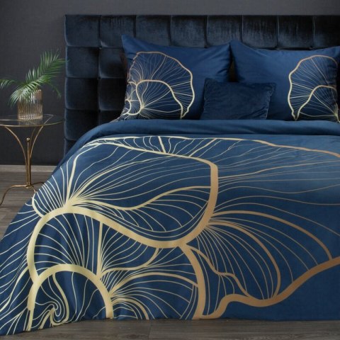 KOMPLET POŚCIELI SATYNOWEJ PREMIUM 4 220 X 200 CM CIEMNONIEBIESKI EUROFIRANY KOMPLET POŚCIELI SATYNOWEJ PREMIUM 4 220 X 200 CM CIEMNONIEBIESKI EUROFIRANY