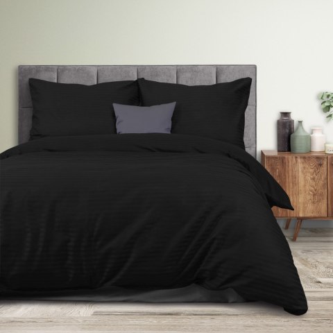 Pościel satyna bawełniana CIZGILI BLACK/180x200 EXCLUSIVE Darymex Pościel satyna bawełniana CIZGILI BLACK/180x200 EXCLUSIVE Darymex