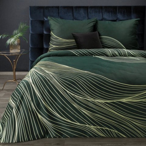 KOMPLET POŚCIELI SATYNOWEJ PREMIUM 3 220 X 200 CM CIEMNOZIELONY EUROFIRANY KOMPLET POŚCIELI SATYNOWEJ PREMIUM 3 220 X 200 CM CIEMNOZIELONY EUROFIRANY