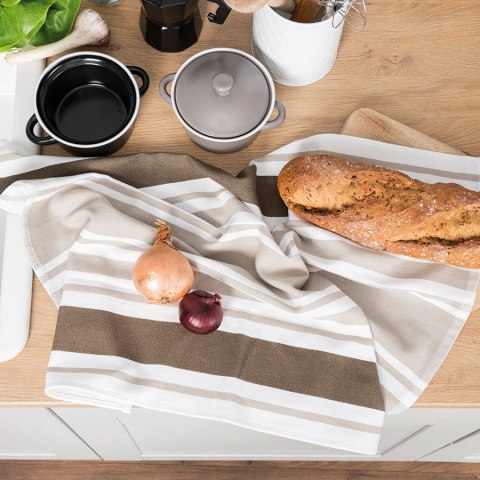 LINEA Ścierka kuchenna, rozmiar 50x70cm, kolor ciemny beżowy 002 (promocja) Markizeta LINEA Ścierka kuchenna, rozmiar 50x70cm, kolor ciemny beżowy 002 (promocja) Markizeta
