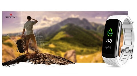 Smartband Giewont Fit&GO Duo GW200-2 - Black + Pasek Ice White Smartband Giewont Fit&GO Duo GW200-2 - Black + Pasek Ice White