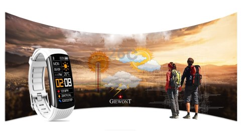 Smartband Giewont Fit&GO Duo GW200-2 - Black + Pasek Ice White Smartband Giewont Fit&GO Duo GW200-2 - Black + Pasek Ice White