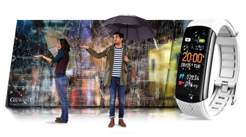 Smartband Giewont Fit&GO Duo GW200-2 - Black + Pasek Ice White Smartband Giewont Fit&GO Duo GW200-2 - Black + Pasek Ice White