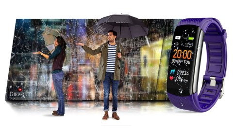 Smartband Giewont Fit&GO Duo GW200-3 - Black + Pasek Flora Violet Smartband Giewont Fit&GO Duo GW200-3 - Black + Pasek Flora Violet