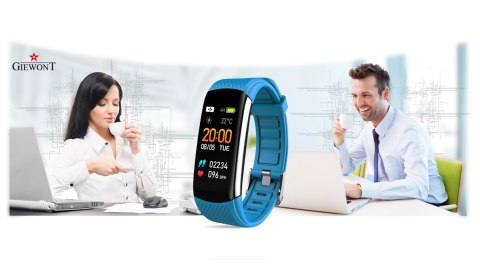 Smartband Giewont Fit&GO Duo GW200-7 - Black + Pasek Sky Blue Smartband Giewont Fit&GO Duo GW200-7 - Black + Pasek Sky Blue