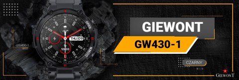 Smartwatch Giewont Focus SmartCall GW430-1 - Carbon Smartwatch Giewont Focus SmartCall GW430-1 - Carbon