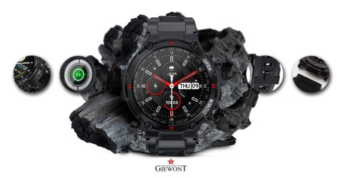Smartwatch Giewont Focus SmartCall GW430-1 - Carbon Smartwatch Giewont Focus SmartCall GW430-1 - Carbon
