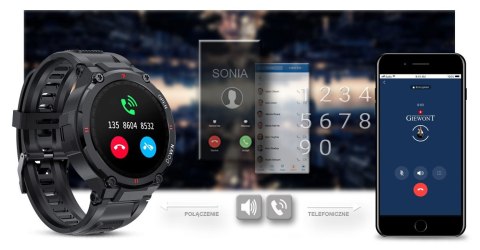 Smartwatch Giewont Focus SmartCall GW430-1 - Carbon Smartwatch Giewont Focus SmartCall GW430-1 - Carbon