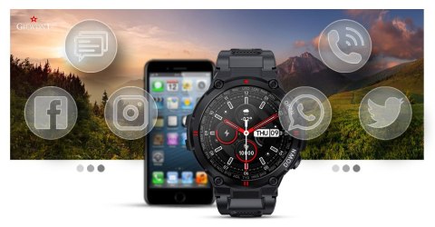 Smartwatch Giewont Focus SmartCall GW430-1 - Carbon Smartwatch Giewont Focus SmartCall GW430-1 - Carbon