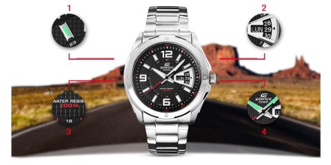 Zegarek Męski CASIO EDIFICE EF-129D-1AVEF + BOX Zegarek Męski CASIO EDIFICE EF-129D-1AVEF + BOX