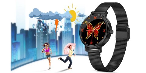 Zegarek Damski RUBICON SMARTWATCH RNBE64-3 BLACK Zegarek Damski RUBICON SMARTWATCH RNBE64-3 BLACK