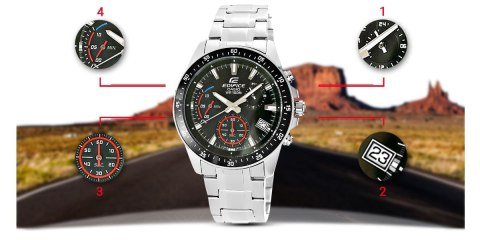 Zegarek Męski CASIO EDIFICE EFV-540D-1AVUEF + BOX Zegarek Męski CASIO EDIFICE EFV-540D-1AVUEF + BOX