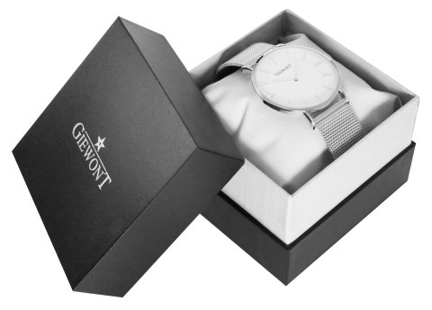 Zegarek Damski GIEWONT Harmony GW1970-3 Pure White/Silver Effect Zegarek Damski GIEWONT Harmony GW1970-3 Pure White/Silver Effect
