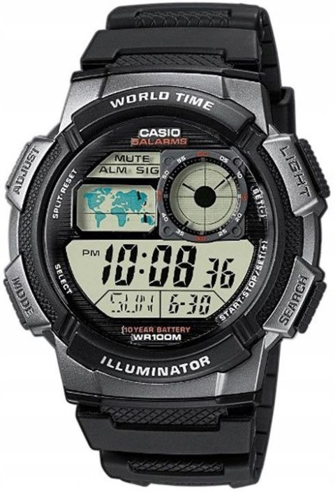 Zegarek Męski CASIO AE-1000W-1BVDF + BOX Zegarek Męski CASIO AE-1000W-1BVDF + BOX