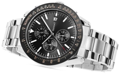 Zegarek Męski Giewont PrimeChrono GW8620-1 Chronograf Silver/Black Zegarek Męski Giewont PrimeChrono GW8620-1 Chronograf Silver/Black
