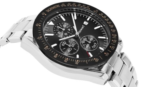 Zegarek Męski Giewont PrimeChrono GW8620-1 Chronograf Silver/Black Zegarek Męski Giewont PrimeChrono GW8620-1 Chronograf Silver/Black