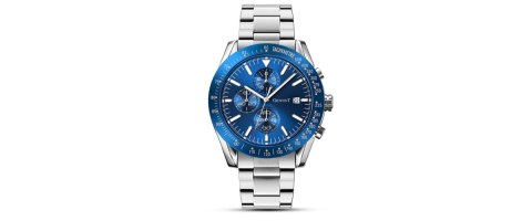 Zegarek Męski Giewont PrimeChrono GW8620-2 Chronograf Silver/Blue Zegarek Męski Giewont PrimeChrono GW8620-2 Chronograf Silver/Blue