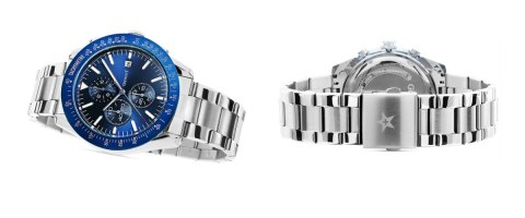 Zegarek Męski Giewont PrimeChrono GW8620-2 Chronograf Silver/Blue Zegarek Męski Giewont PrimeChrono GW8620-2 Chronograf Silver/Blue