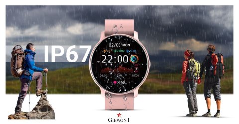 Smartwatch Giewont Sport Around GW120-1 - Powder Pink Smartwatch Giewont Sport Around GW120-1 - Powder Pink