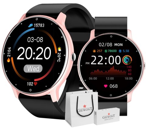 Smartwatch Giewont Sport Around GW120-3 - Rose Gold/Black Effect Smartwatch Giewont Sport Around GW120-3 - Rose Gold/Black Effect