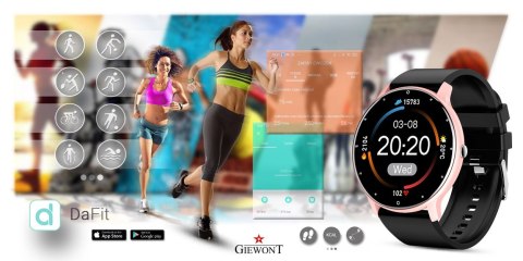 Smartwatch Giewont Sport Around GW120-3 - Rose Gold/Black Effect Smartwatch Giewont Sport Around GW120-3 - Rose Gold/Black Effect