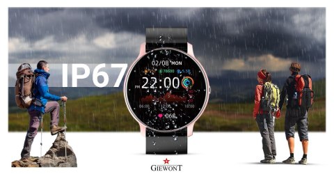Smartwatch Giewont Sport Around GW120-3 - Rose Gold/Black Effect Smartwatch Giewont Sport Around GW120-3 - Rose Gold/Black Effect