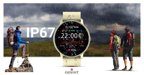 Smartwatch Giewont Sport Around GW120-6 - Ivory Effect Smartwatch Giewont Sport Around GW120-6 - Ivory Effect