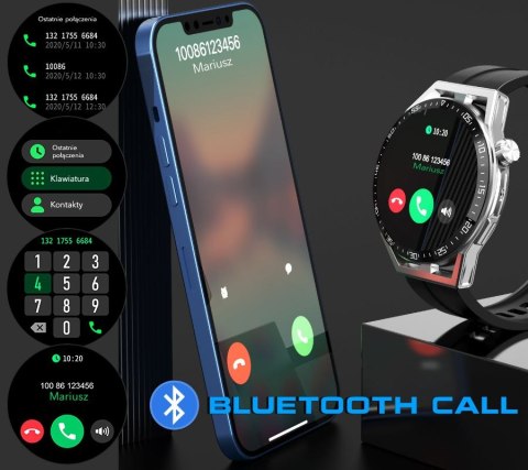 Smartwatch Rubicon RNCE88-2 Czarny- Czarny Pasek Silikonowy + Czarna Bransoleta Smartwatch Rubicon RNCE88-2 Czarny- Czarny Pasek Silikonowy + Czarna Bransoleta