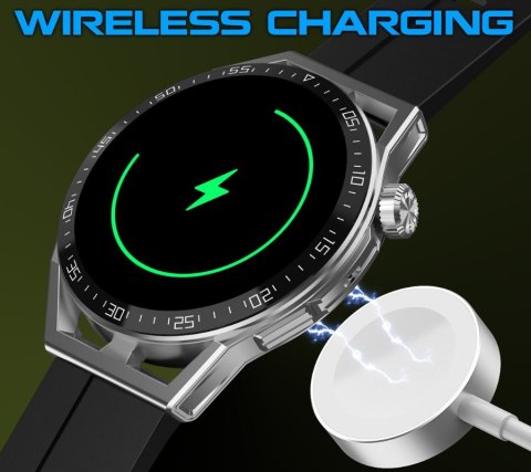 Smartwatch Rubicon RNCE88-2 Czarny- Czarny Pasek Silikonowy + Czarna Bransoleta Smartwatch Rubicon RNCE88-2 Czarny- Czarny Pasek Silikonowy + Czarna Bransoleta