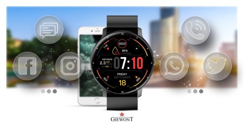 Smartwatch Giewont Sport Around PRO SmartCall GW120-2 PRO - Carbon Smartwatch Giewont Sport Around PRO SmartCall GW120-2 PRO - Carbon