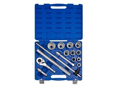ZESTAW NASADEK 3/4'' 14CZ KRÓTKIE 22-50MM 12-KĄT,GRZECHOTKA ZESTAW NASADEK 3/4'' 14CZ KRÓTKIE 22-50MM 12-KĄT,GRZECHOTKA