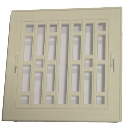 KRATKA PLASTIKOWA Z RAMKĄ METALOWĄ 14*14CM BIAŁA KRATKA PLASTIKOWA Z RAMKĄ METALOWĄ 14*14CM BIAŁA