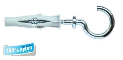 KOŁEK UNIWERSALNY Z HAKIEM SUFITOWYM 6/3.5*65MM KOŁEK UNIWERSALNY Z HAKIEM SUFITOWYM 6/3.5*65MM