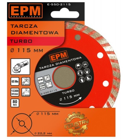 TARCZA DIAMENTOWA TURBO 250MM TARCZA DIAMENTOWA TURBO 250MM