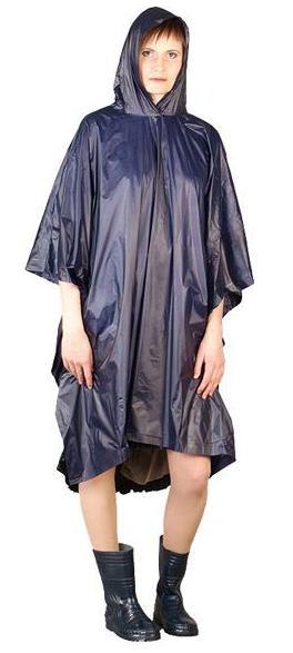 PELERYNA PRZECIWDESZCZOWA/PONCHO NIEBIESKA PELERYNA PRZECIWDESZCZOWA/PONCHO NIEBIESKA