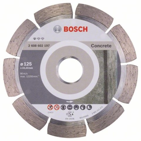 TARCZA DIAMENTOWA STANDARD OF CONCRETE 125MM TARCZA DIAMENTOWA STANDARD OF CONCRETE 125MM