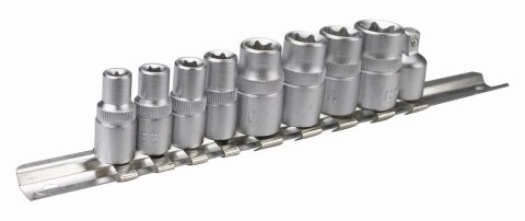 NASADKI TORX 1/4'', 3/4'' KOMPLET 9 CZĘŚCI NASADKI TORX 1/4'', 3/4'' KOMPLET 9 CZĘŚCI