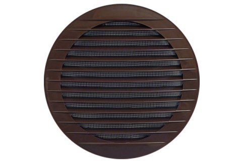 KRATKA OKRĄGŁA Z SIATKĄ 125MM BRĄZOWA KRATKA OKRĄGŁA Z SIATKĄ 125MM BRĄZOWA