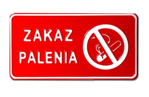 TABLICA 15*29CM ZAKAZ PALENIA TABLICA 15*29CM ZAKAZ PALENIA