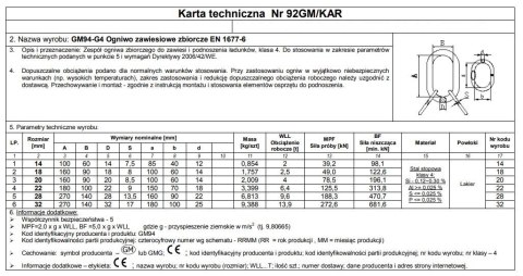 OGNIWO ZBIORCZE 14 GM94 G4 WLL2T OGNIWO ZBIORCZE 14 GM94 G4 WLL2T