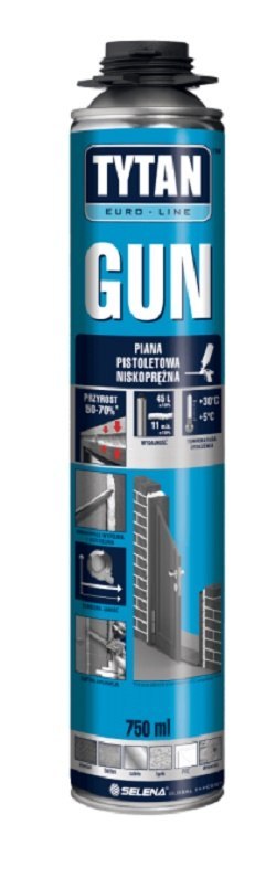 PIANKA PISTOLETOWA EUROLINE 750ML 02 NISKOPRĘŻNA WIELOSEZON PIANKA PISTOLETOWA EUROLINE 750ML 02 NISKOPRĘŻNA WIELOSEZON