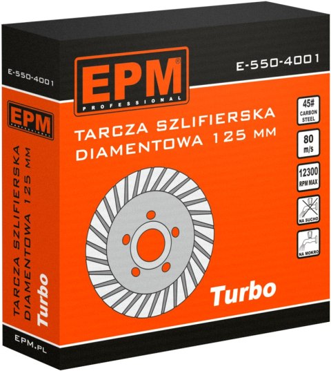 TARCZA DIAMENTOWA SZLIFIERSKA TURBO 125MM TARCZA DIAMENTOWA SZLIFIERSKA TURBO 125MM
