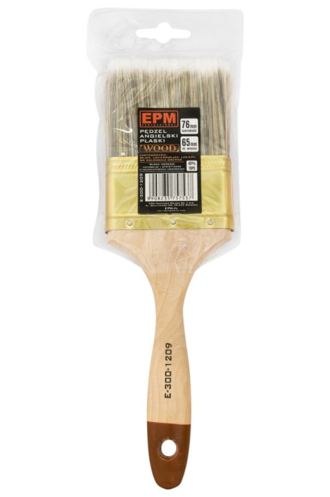 PĘDZEL ANGIELSKI PŁASKI WOOD 76MM - 3' PĘDZEL ANGIELSKI PŁASKI WOOD 76MM - 3'
