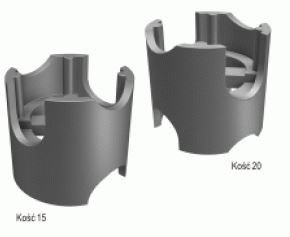 PODKŁADKA PLASTIKOWA PUNKTOWA KOŚĆ 35/40/45/50 BARYŁKA PODKŁADKA PLASTIKOWA PUNKTOWA KOŚĆ 35/40/45/50 BARYŁKA