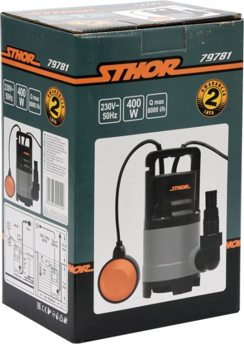 POMPA ZATAPIALNA DO BRUDNEJ WODY 400W POMPA ZATAPIALNA DO BRUDNEJ WODY 400W