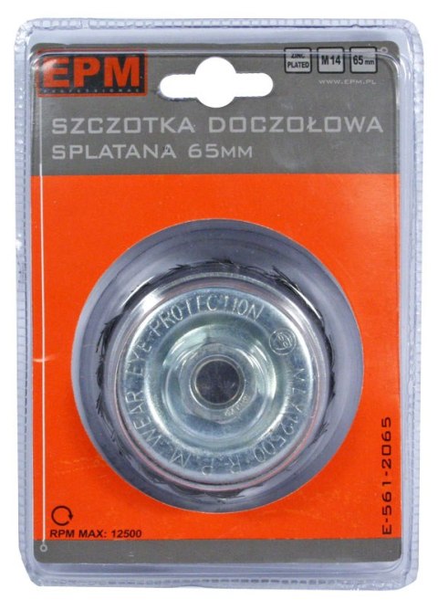 SZCZOTKA DOCZOŁOWA SPLATANA 85MM ZN SZCZOTKA DOCZOŁOWA SPLATANA 85MM ZN
