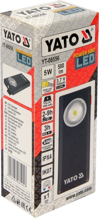 LATARKA ROBOCZA 500LM, LI-PO 3,7V 1500MAH LATARKA ROBOCZA 500LM, LI-PO 3,7V 1500MAH
