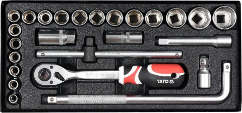 ZESTAW NARZĘDZIOWY 25 CZĘŚCI 1/2'' ZESTAW NARZĘDZIOWY 25 CZĘŚCI 1/2''