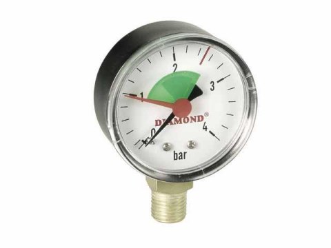 MANOMETR TECHNICZNY ŚR. 50MM 0-4 BAR GW 1/4' MANOMETR TECHNICZNY ŚR. 50MM 0-4 BAR GW 1/4'