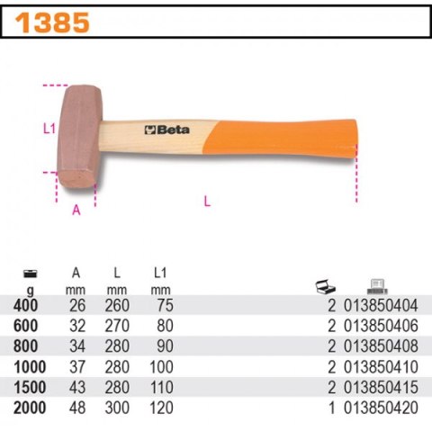 MŁOTEK MIEDZIANY 800G MŁOTEK MIEDZIANY 800G